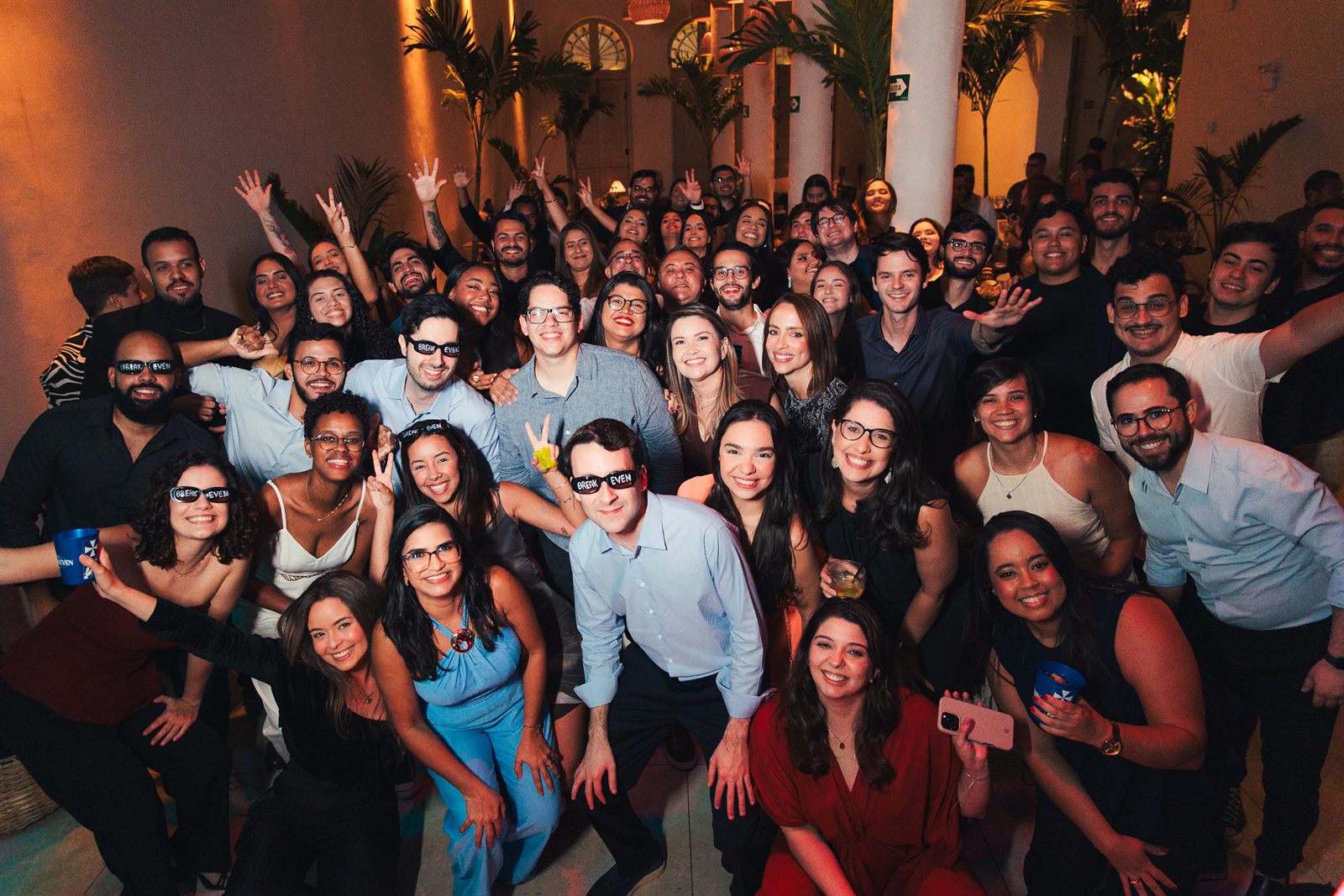 Time da Praso reunido em celebração